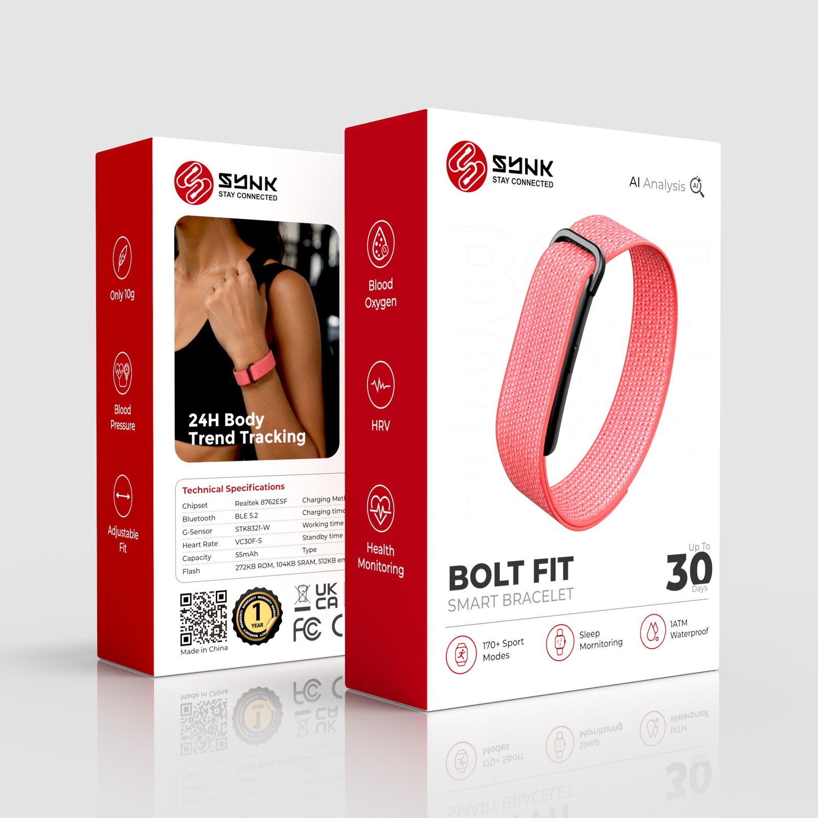 SYNK BOLT FIT Smart Bracelet