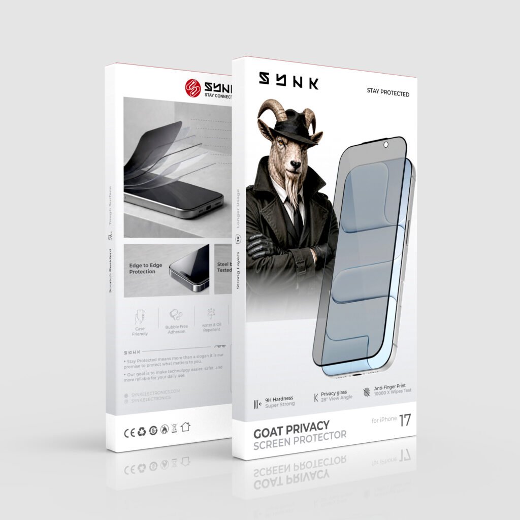 SYNK GOAT PRIVACY SCREEN PROTECTOR FOR IPHONE 17