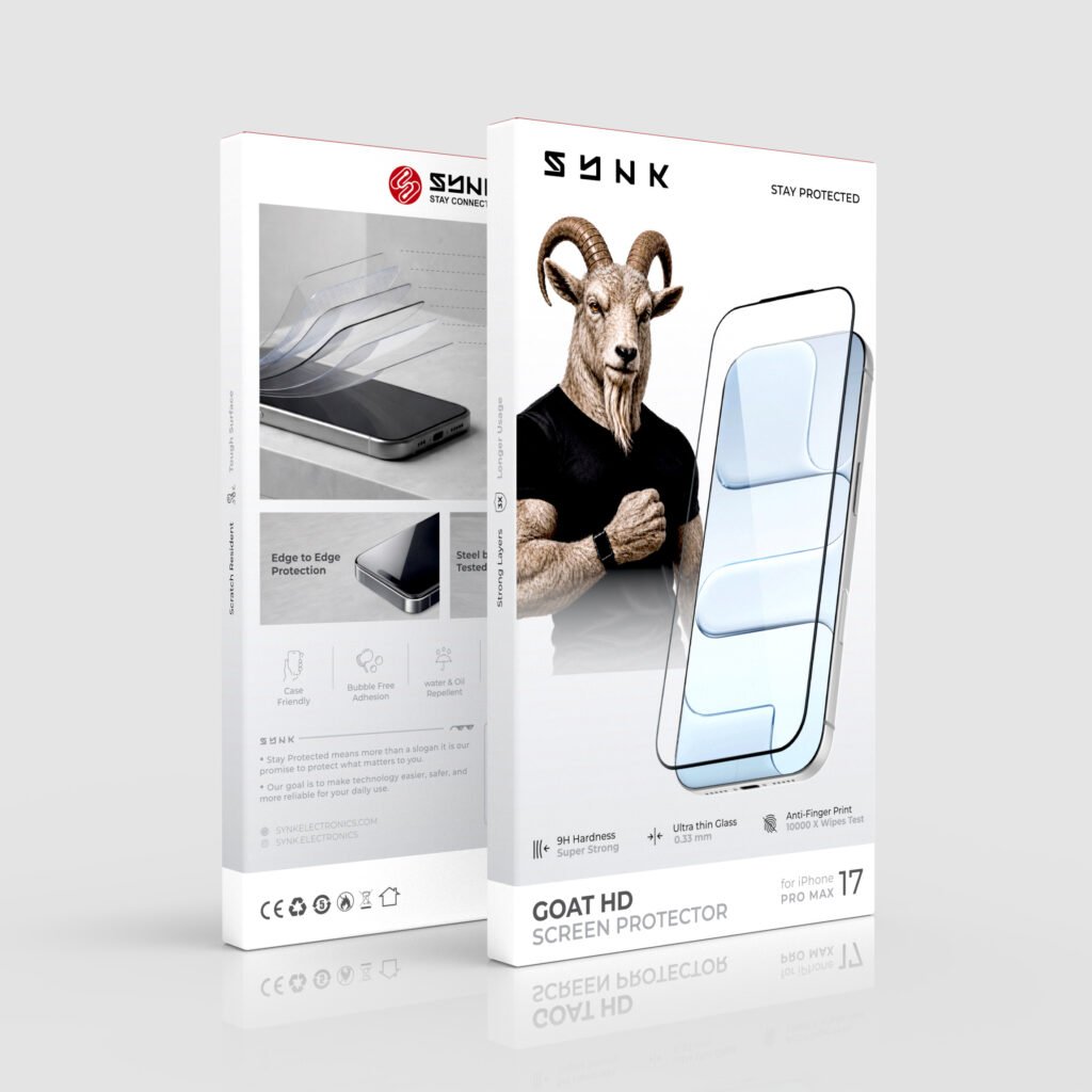 SYNK GOAT HD SCREEN PROTECTOR FOR IPHONE 17 PRO MAX