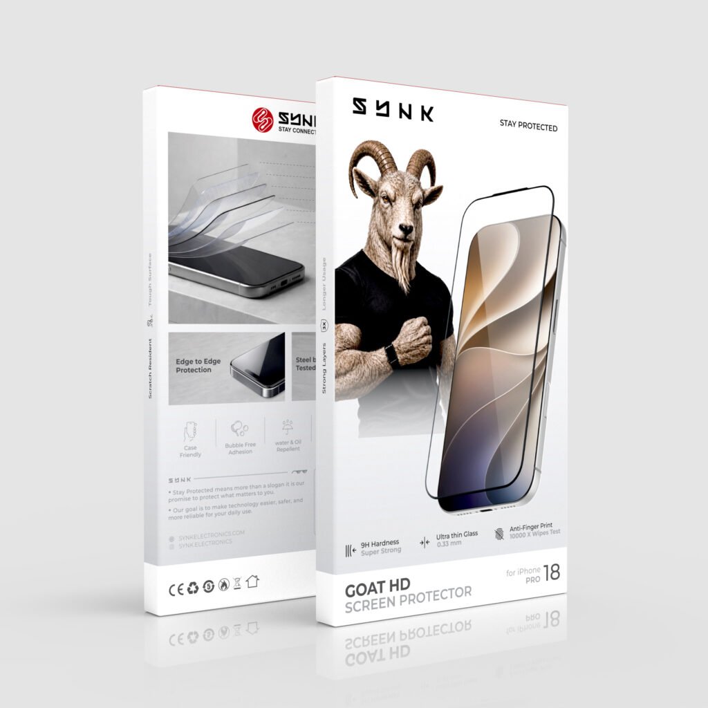 SYNK GOAT HD SCREEN PROTECTOR FOR 18 PRO