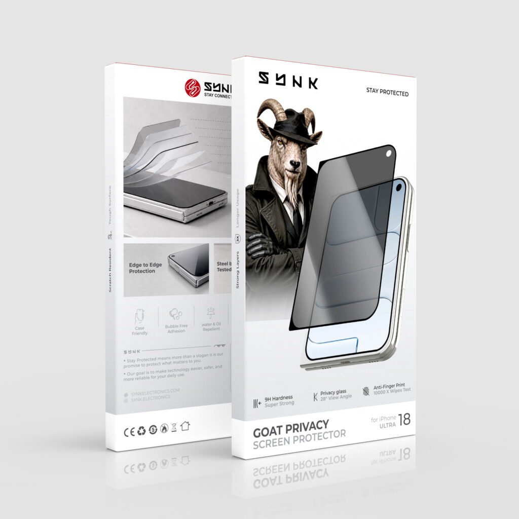SYNK GOAT PRIVACY SCREEN PROTECTOR FOR IPHONE 18 DUO